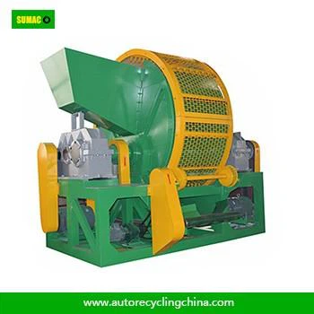 Two Shaft Scrap Tire Recycling Shredder