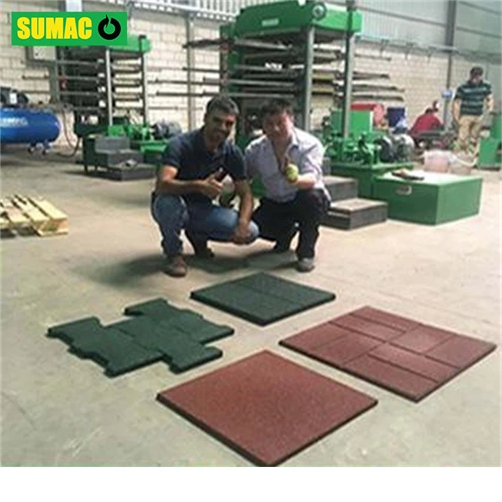 Úti gúmmí gólf flísar gerð vél